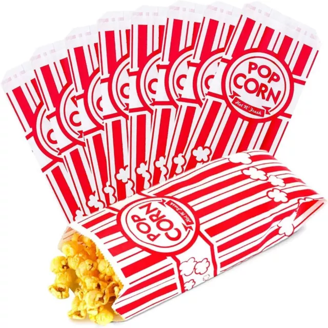50/100pcs Popcorn Bags Fetes Events Cinema Suit all Popcorn Machines Bags Party