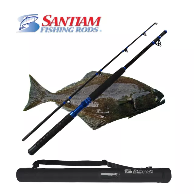 SANTIAM FISHING RODS Travel Rod 2 PC 6' 40-100lb Carbon Halibut/Big Species Rod