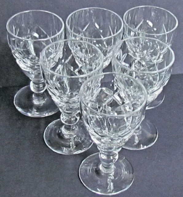 WEBB CORBETT ROLLESTON SIX LIQUEUR GLASSES (Ref8074) 2