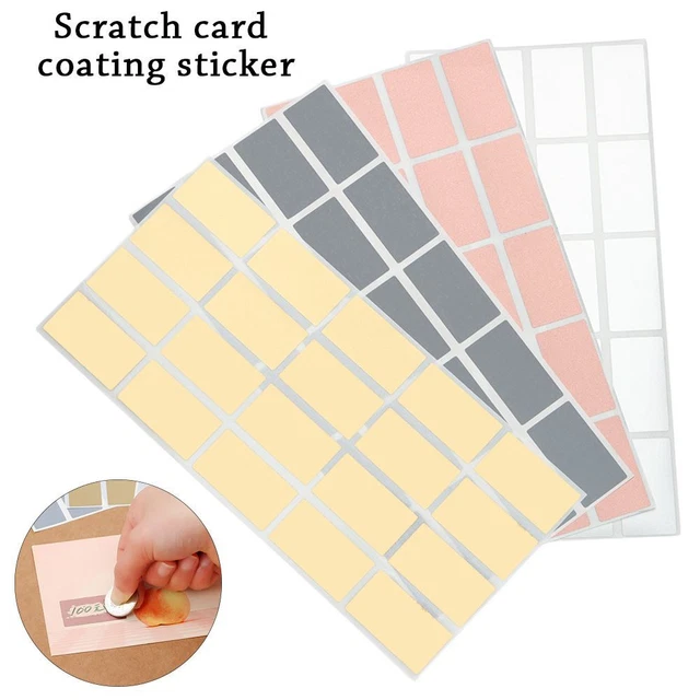 PARTY SUPPLIES SELF-ADHESIVE Labels Scratch Off Stickers Activity Card ...