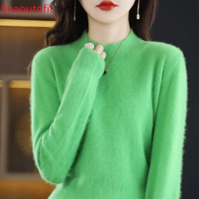 Spring and Autumn Sweater Women's Pullover Loose Large Size Knitted Clothing