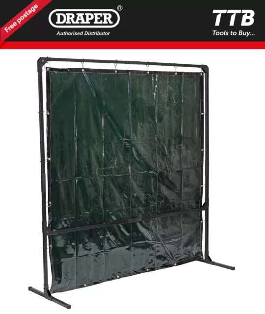 Draper Welding Curtain with Metal Frame, 6' x 6' 28406