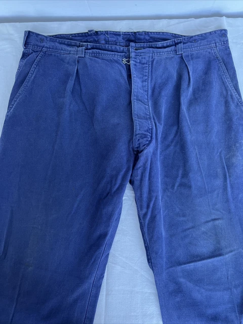 Pantalon De Travail En Velours Vintage Marron Taille S Pour Homme - Occasion Très Bon État
