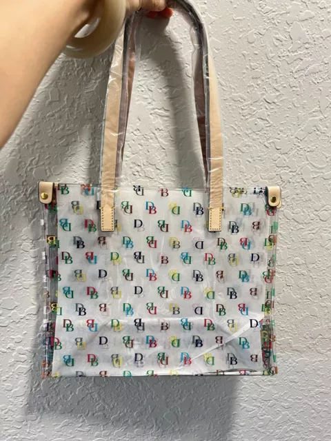 Dooney & Bourke Transparent Clear medium Lunch Bag NWT Destinations Landmarks