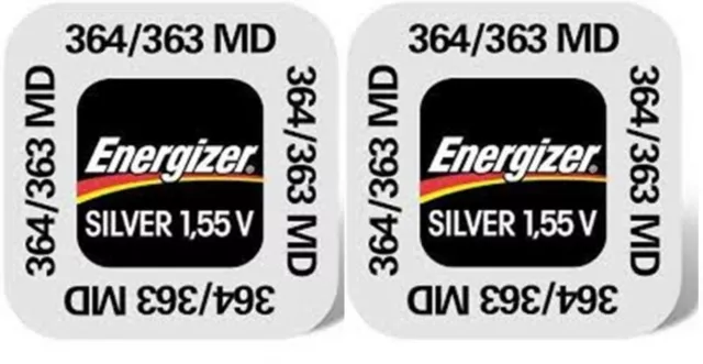 ENVOI SOUS SUIVI - Energizer lot de 2 piles 364 / 363 / G1 / SR621SW 1,55 volt