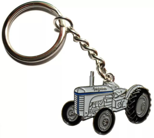 Ferguson TE20 Grey Fergie Tractor Keyring Farming Farmers Agricultural Gift NEW