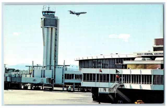 Denver Colorado Postcard Stapleton International Airport c1960 Vintage Antique