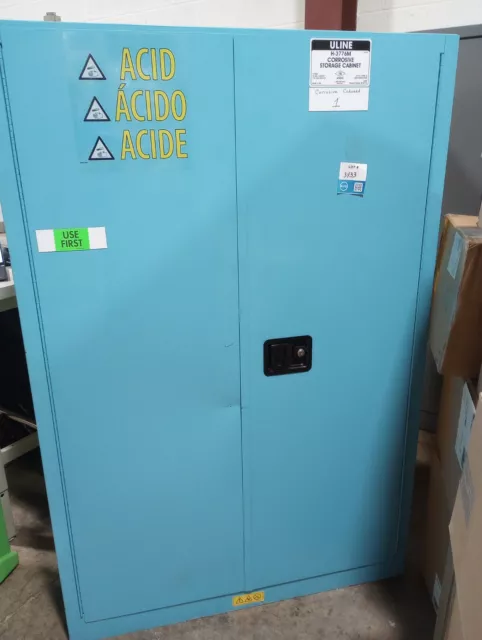 Uline Corrosive storage cabinet H-3776M 43 x 18 x 65" , MLB
