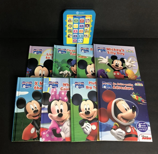 DISNEY'S MICKEY MOUSE Clubhouse Electronic Me Reader Story Reader & 8