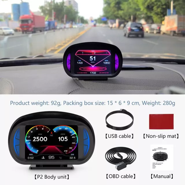 Applicable Affichage tête haute pour voiture GPS HUD F11 OBD2