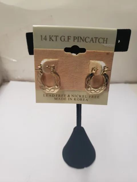 14 Kt Gold Filled Pincatch Earrings