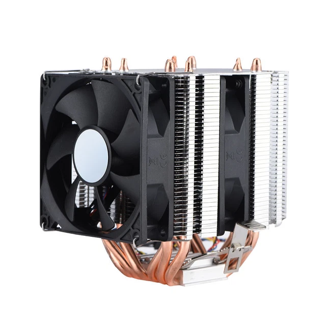 4PIN 6 HEATPIPES CPU Cooler Dual-tower CPU Air Cooler Quiet £26.92 ...
