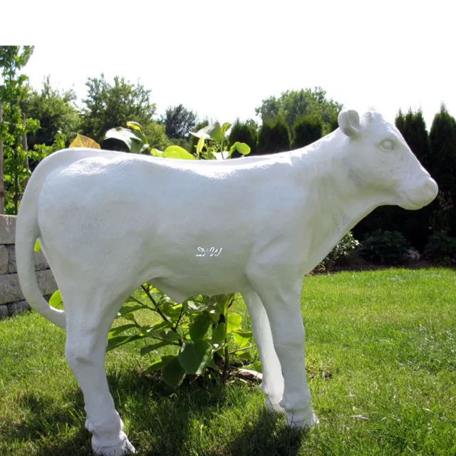 DEKO KALB LIESEL ROHLING lebensgroß Garten Tier Figur Skulptur BAUERNHOF ALM KUH