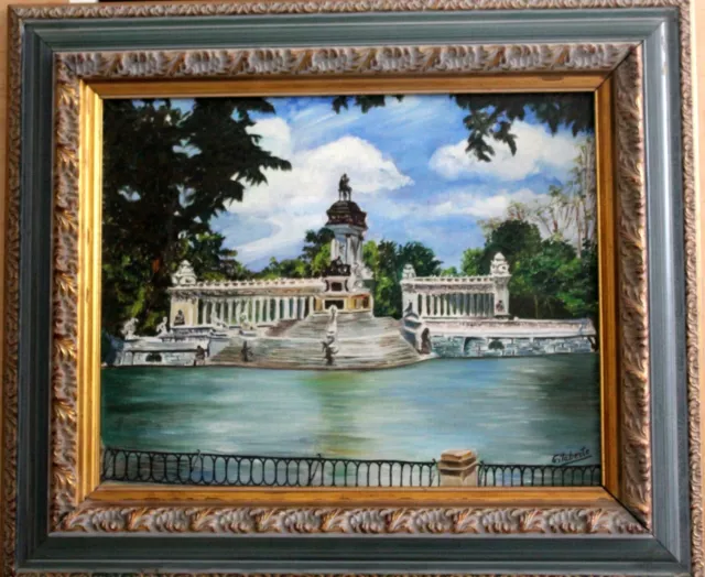 Retiro de Madrid    obra de Gilaberte adjunto marco
