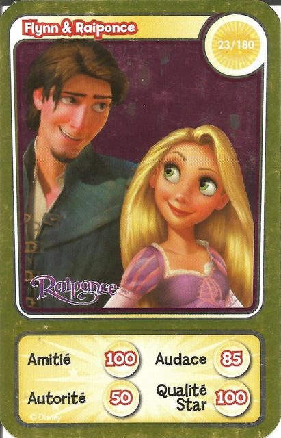 CARTE A JOUER Or Carte De Jeu Auchan Disney Raiponce Flynn