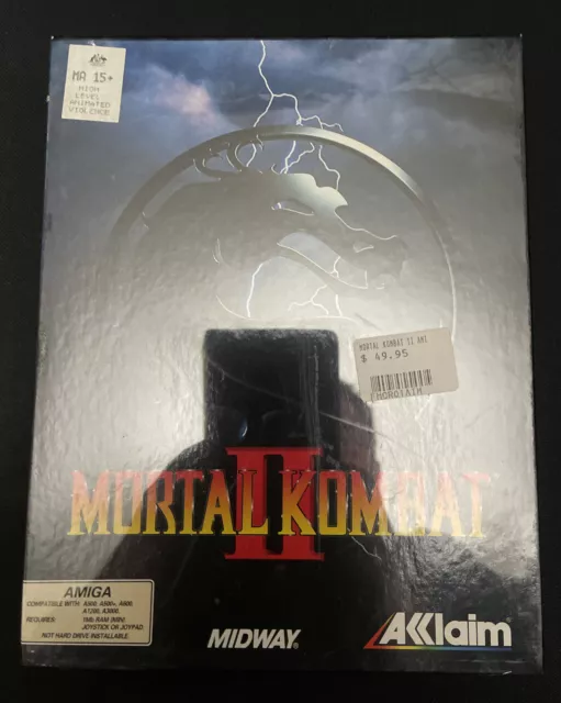 Mortal Kombat 2 Amiga Game NEW Factory Sealed Rare