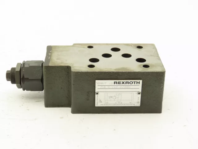 Rexroth ZDB 10 VA2-41/200V Pressure Relief Sandwich Valve