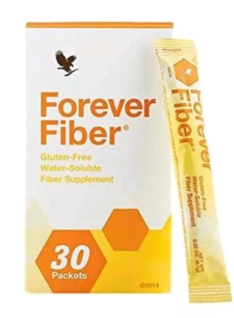 Forever Living Fiber, Gluten-Free ,Water-Soluble, 30 packets food supplements.