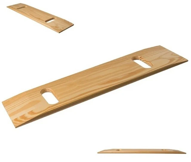 Tabla de transferencia de madera - tabla deslizante para pacientes muebles de movilidad de dos asas - nuevo en caja