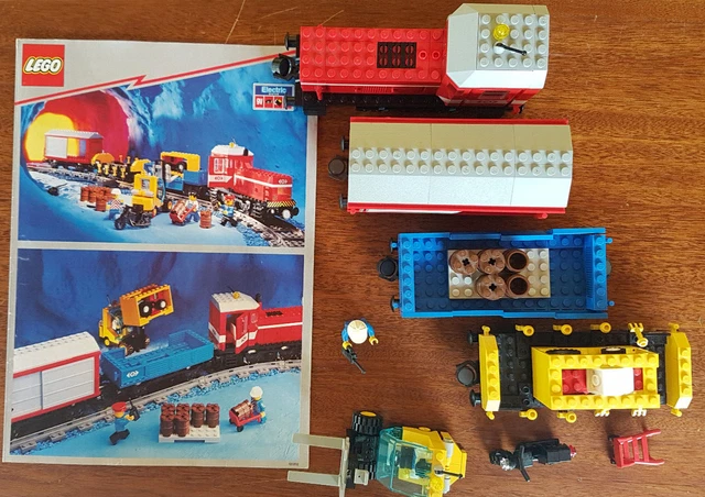 LEGO 2 - Lego System 4564 9 Volt Freight 4563 Train / Treno merci Rail ...