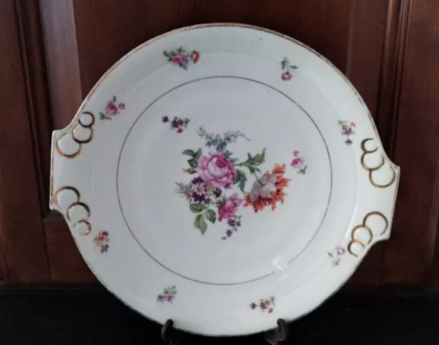 plat à tarte/gâteau/porcelaine P.L. France /vintage