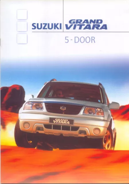 Suzuki Grand Vitara 5-dr 2.0 2.5 TD 2000-01 original UK Sales Brochure No. 3818