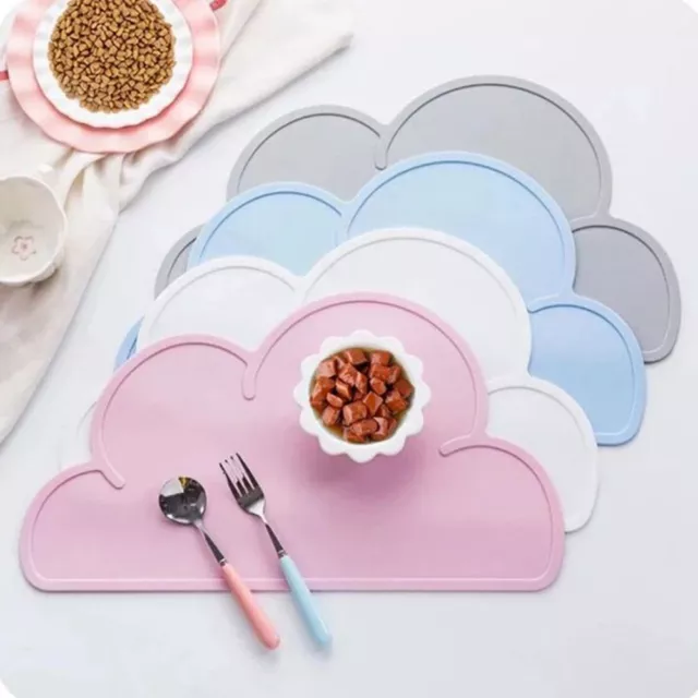 Silicon Cloud Shape Kids Placemat Waterproof Heat Insulation Baby Kitchen Tool