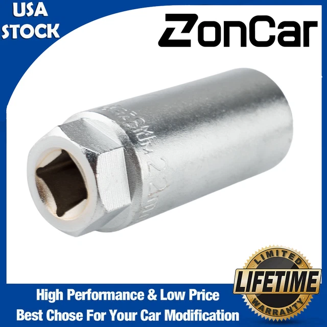 7/8'' 22mm Oxygen Sensor Socket Wrench 3/8" Driver Offset Remover Socket Tool