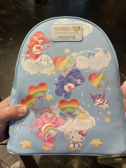 Loungefly Sanrio Hello Kitty & Friends x Care Bears Mini Backpack New