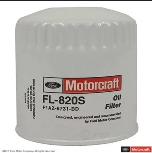 Motorcraft FL820S Oil Filter – OEM F1AZ-6731-BD, Made In USA, Free Shipping