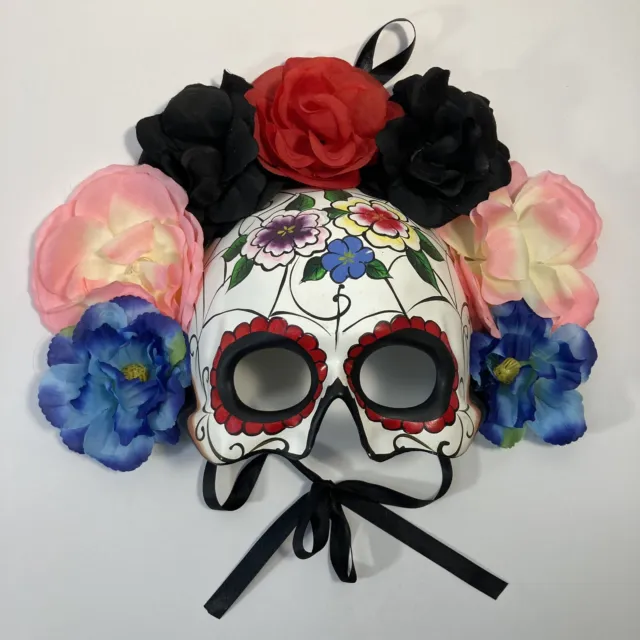Day of the Dead Masquerade Mask Dia de los Muertos Mexico Sugar Skull Adult