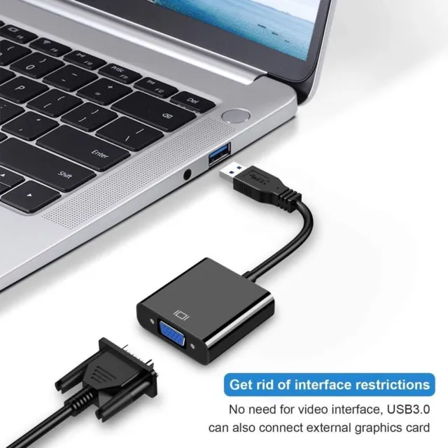 zu weiblich HDTV USB auf VGA Adapter USB 3.0 USB zu VGA Konverter Kabel
