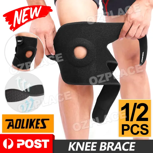 AOLIKES® Knee Support Brace Compression Sleeve Arthritis Pain Relief Gym Sport