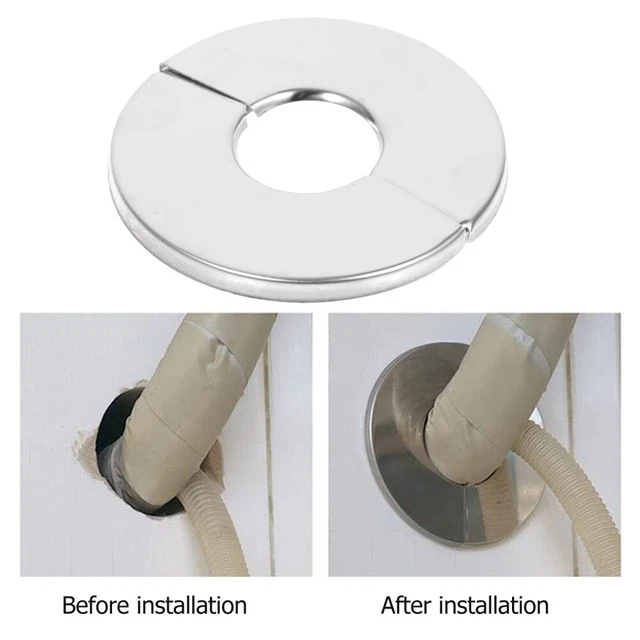 4 Pcs Stainless Pipe Cover Round Hole Pipe Cover Plumbing Cover Plates Eye Plate 11