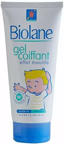 BIOLANE - Gel Cheveux Coiffant - Bébé - Nouveau Packaging - Effet Mouillé -  Fixe les Cheveux Fins - Coiffure - Ingrédients Naturels - 100ml - Fabriqué