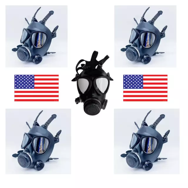 5 Gas Masks Face Respirator CBRN Mask by DYOB Israeli Military Grade Mask NEW