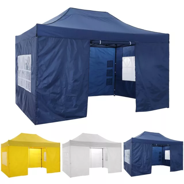 Pavillon Faltpavillon 3x3/3x4,5m Pavillion Partyzelt Falt Klapp Wasserdicht Zelt