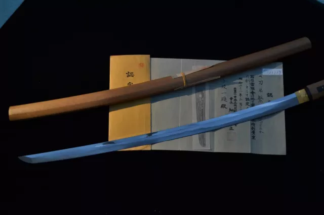 Katana Japanese antique sword Hankei 繁慶 Edo era NBTHK tokubetsu kicho paper