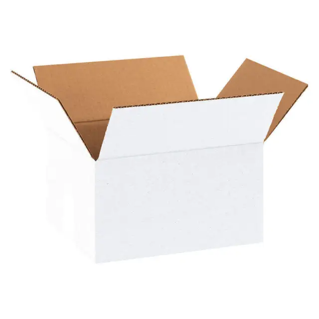 40 Piezas Cajas de Cartón Embalaje Envíos 30x20x15cm Envios Blancos