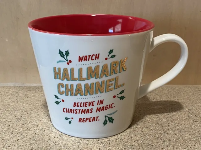 Hallmark Watch Hallmark Channel Believe in Christmas Magic Repeat Coffee Mug New