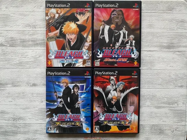 SONY PS2 Bleach Blade Battlers 1 & 2 & Tamashii & Yabou 4games set from Japan