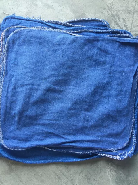 2500 New B Grade Great Mechanics Shop Rags Towels Blue 13"X14" 2