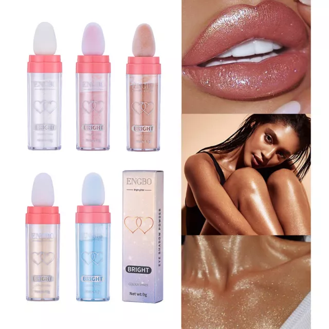 Stick glitter polvere De Hadas lucentezza effetto battesimale viso body highlight