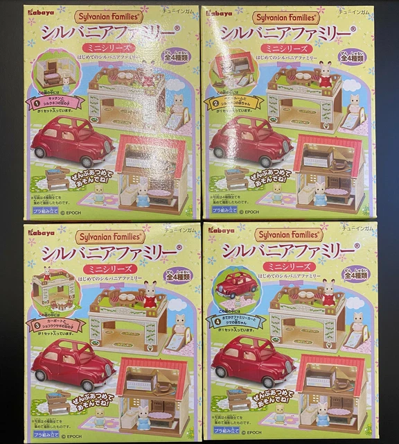 SYLVANIAN FAMILIES CASA in miniatura completa 4 pz mini tascabile