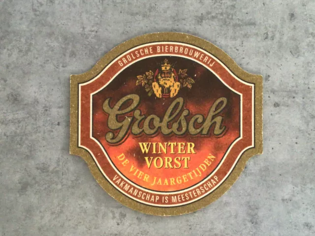 Bierdeckel Coaster Beermat - Grolsch - Winter Vorst