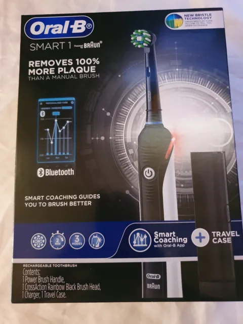 ORAL B SMART 1 - RECHARGABLE BLUETOOTH ELECTRIC TOOTHBRUSH. **Brand new**
