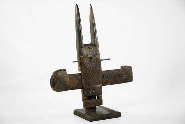 Classic Bamana Figural Door Lock 15" - Mali - African Art