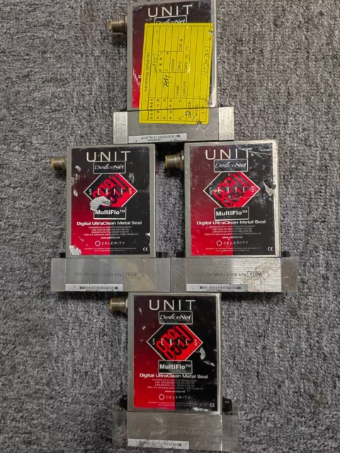 UNIT UFC-8565C Mass Flow Controller, N2/O2,3000sccm, lot of 4