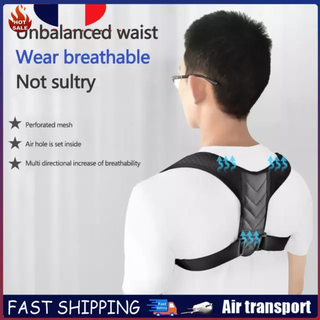 Adjustable Back Neck Brace Invisible Unisex Humpback Posture Correction Belt (L)