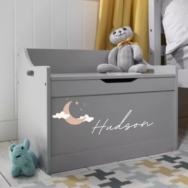 Girls/boys Wooden Personalised Children's Toy Box/Storage Box/chest Any Name